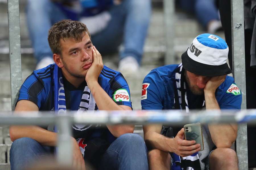 Les supporters du HSV ont connu des moments difficiles