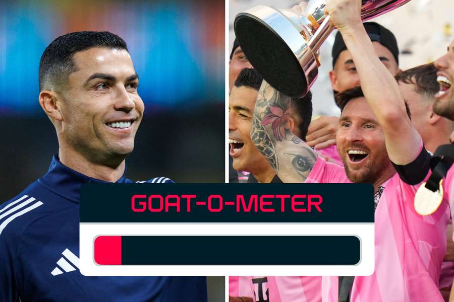 Das dieswöchige GOAT-o-Meter zwischen Cristiano Ronaldo und Lionel Messi Das dieswöchige GOAT-o-Meter zwischen Cristiano Ronaldo und Lionel Messi