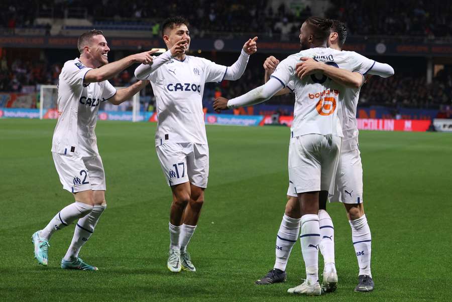 Ligue 1: l'Olympique Marsiglia vince a Montpellier, il Rennes mantiene il distacco