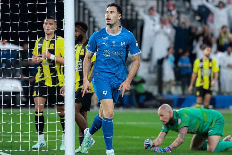 Martinelli celebra pelo Al Hilal Martinelli celebra pelo Al Hilal