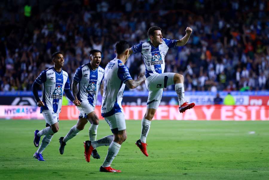 Idrissi celebra un gol Idrissi celebra un gol