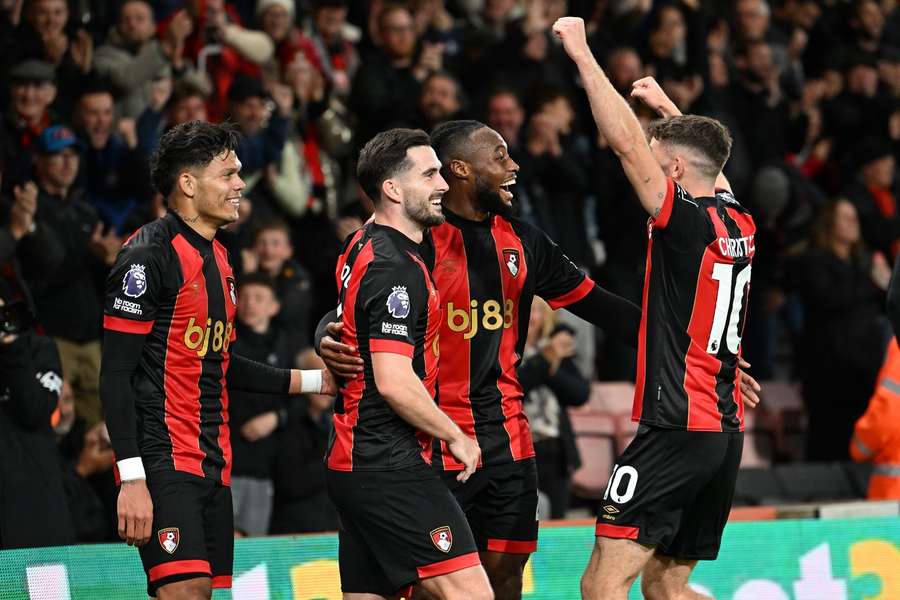 Bournemouth scorede alle deres tre mål før pausen.