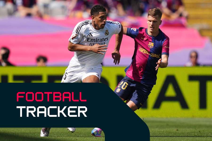 Dani Olmo chases Jude Bellingham Dani Olmo chases Jude Bellingham