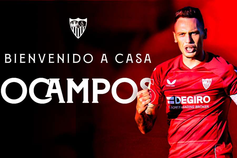Lucas Ocampos vuelve al Sevilla.