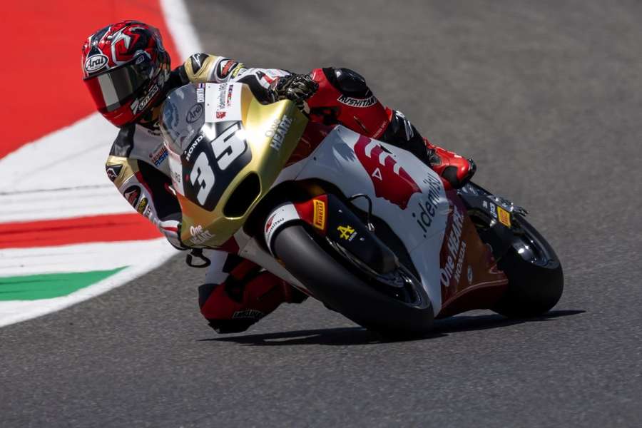 Somkiat in action in Moto2