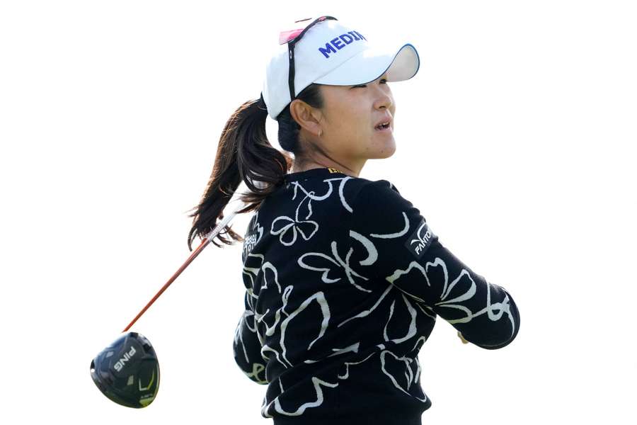 Kim A-lim plays a shot on the way to a share of the first-round lead in the US Women's Open at Erin Hills in Wisconsin