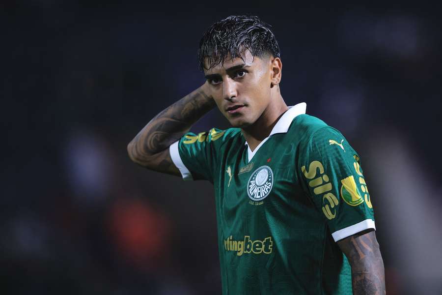 Facundo Torres marcou seu primeiro gol com a camisa do Palmeiras