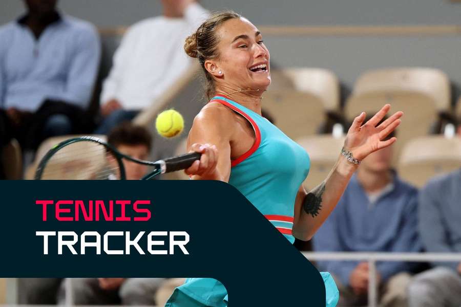Aryna Sabalenka in action