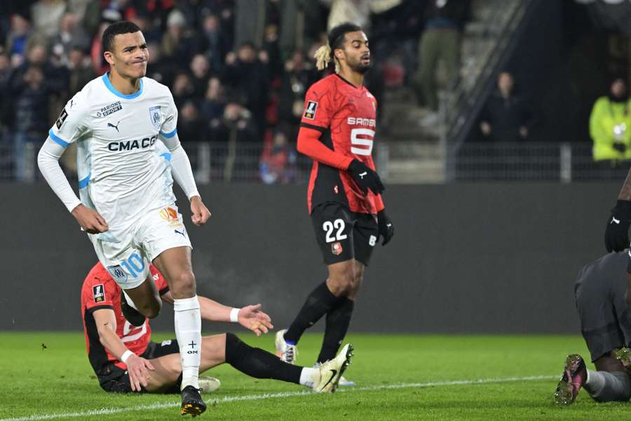 Greenwood après son but contre Rennes.