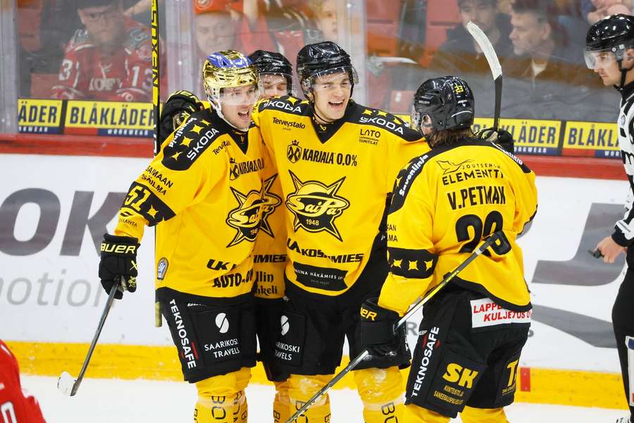 Ville Petman (right) was SaiPa's hero in overtime