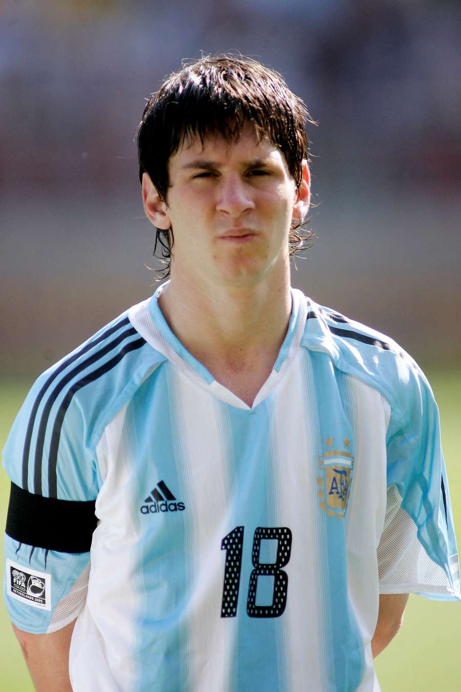 Lionel Messi iniciou sua trajetória em 2005 Lionel Messi iniciou sua trajetória em 2005
