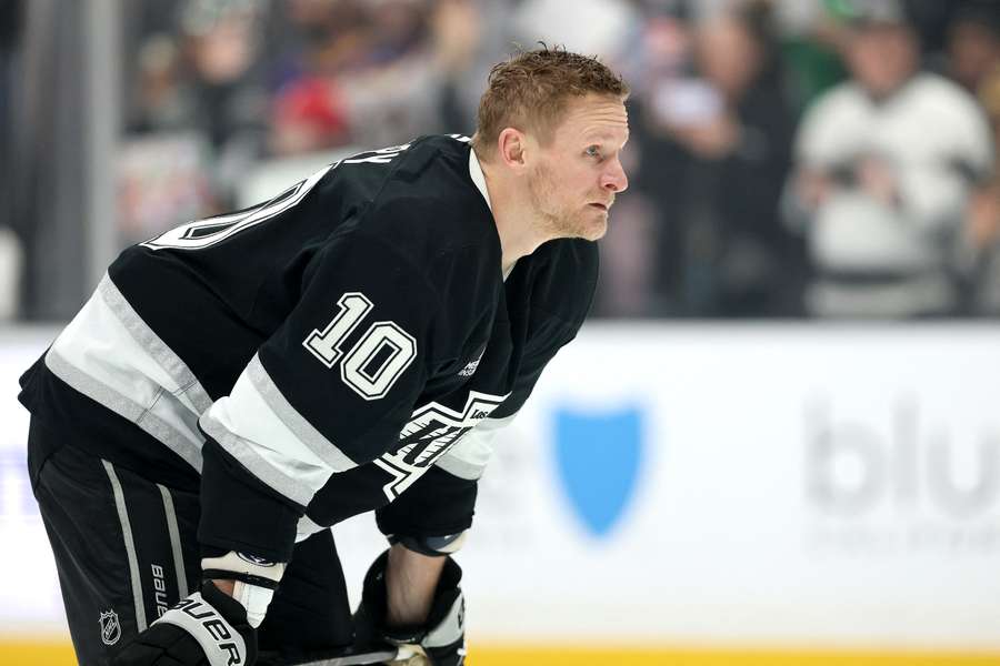 Corey Perry looks on before a game (2025)