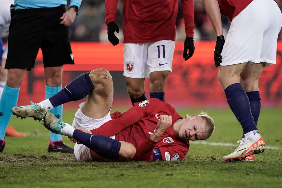 Erling Haaland raakte geblesseerd in een oefeninterland met Faer Öer