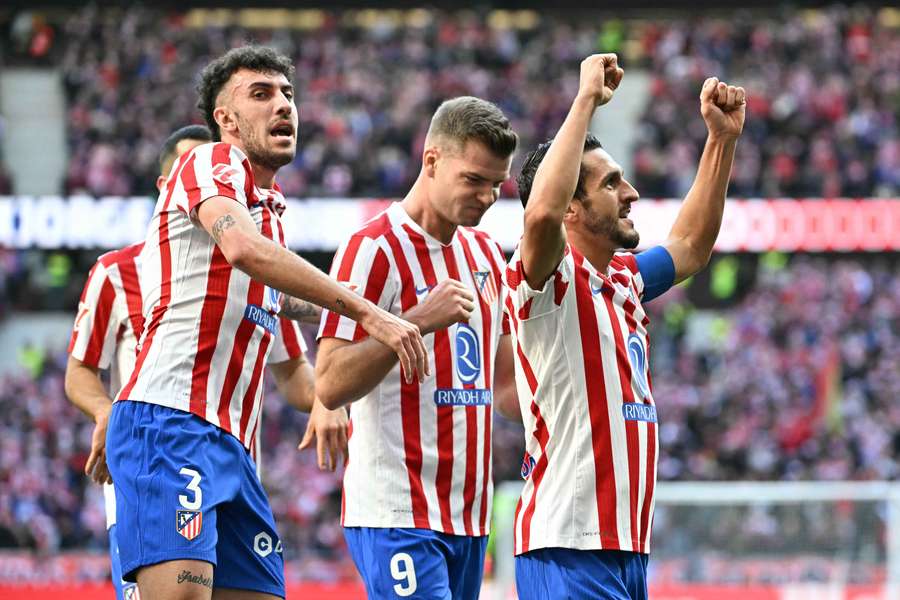 L'esultanza di Koke L'esultanza di Koke