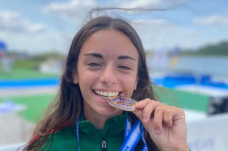 Maria Gomes celebra conquista da medalha de ouro