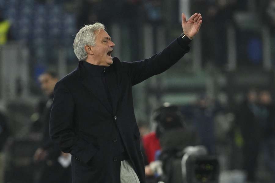 José Mourinho en tant qu'entraîneur de la Roma.