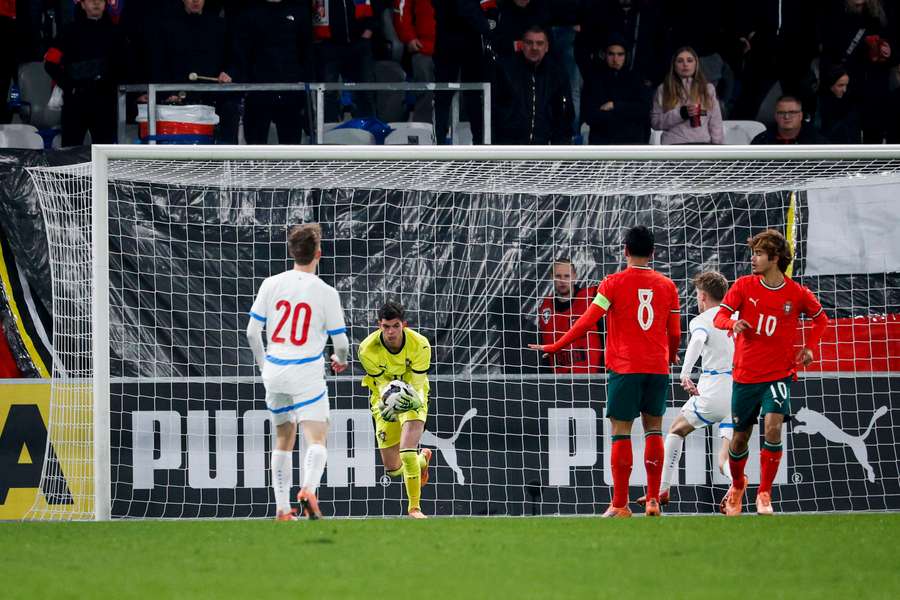 João Carvalho na baliza portuguesa