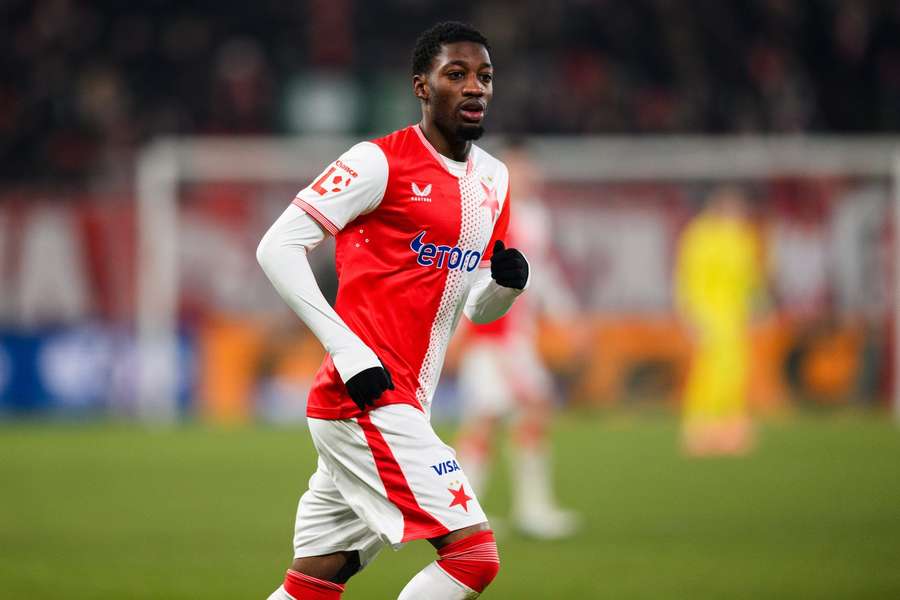 Muhammed Cham dal v přípravě s Basilejí první gól za Slavii. Muhammed Cham dal v přípravě s Basilejí první gól za Slavii.