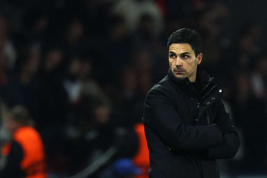Arteta, decepcionado tras la eliminación.