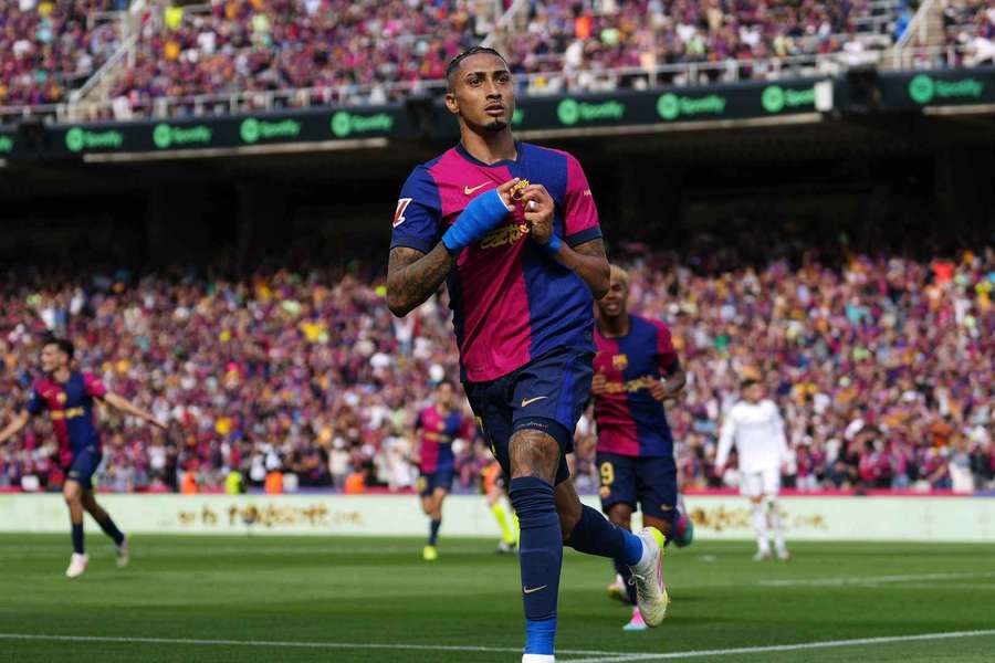 Barcelona captain Raphinha. Barcelona captain Raphinha.