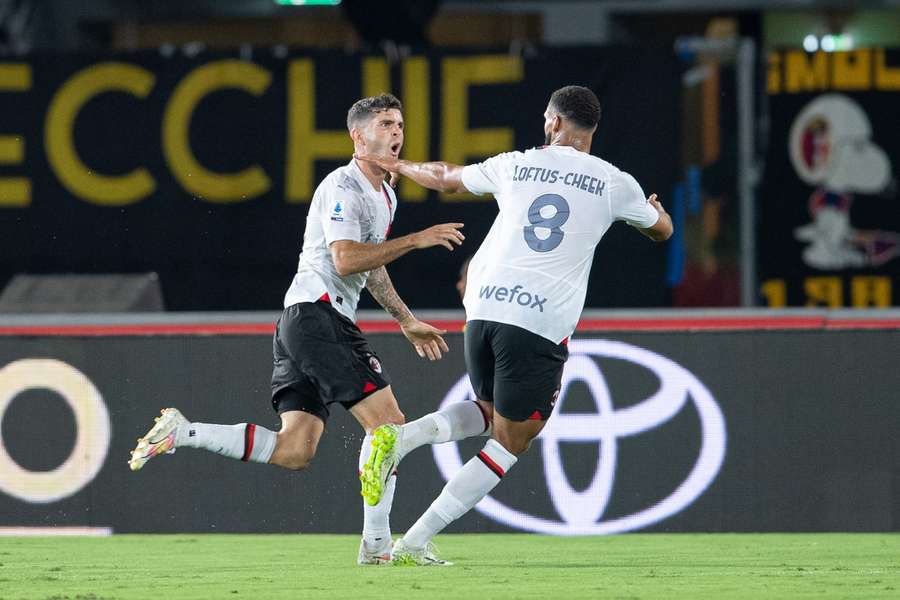 Pulisic marcou em sua estreia oficial pelo Milan