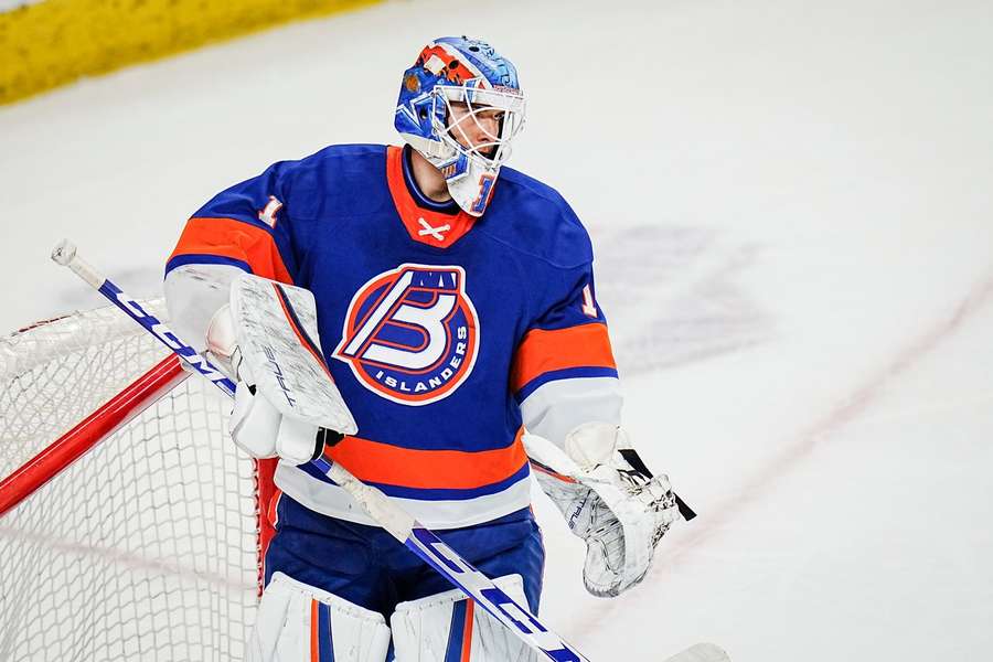 Jakub Škarek v barvách Bridgeportu v AHL.