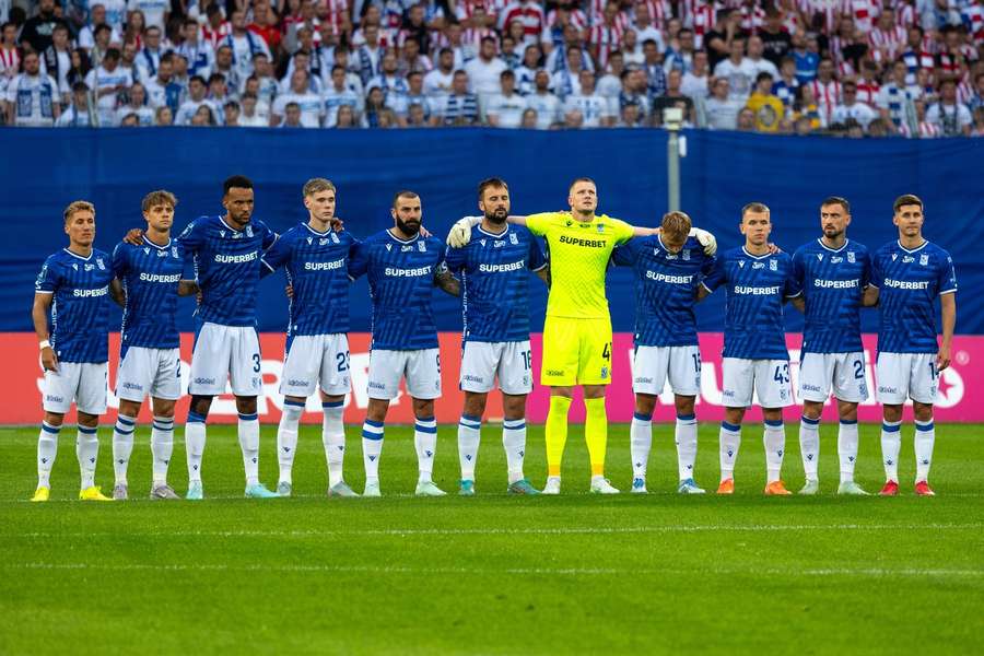 Lech Poznań podczas pierwszej kolejki Ekstraklasy