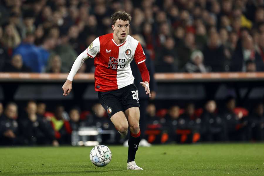 Wieffer in actie voor Feyenoord