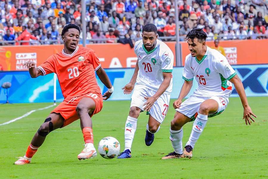 Kenya versus Morocco in the group stage Kenya versus Morocco in the group stage