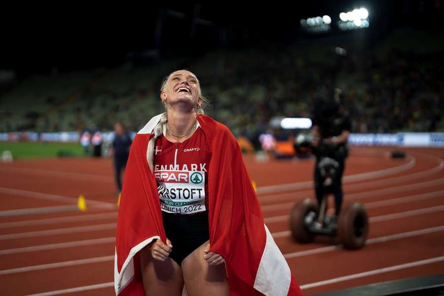 Ida Karstoft efter sin bronzemedalje ved EM