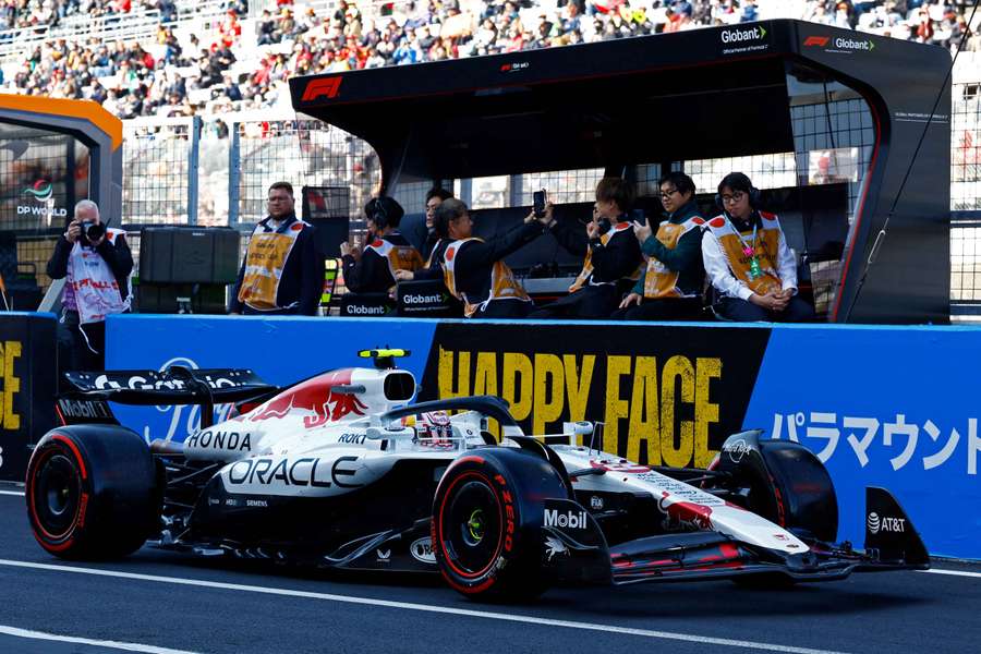 Red Bull's Yuki Tsunoda during practice