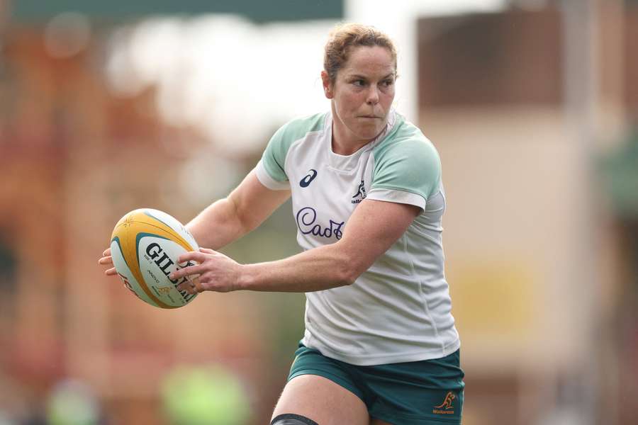 Emily Chancellor in action during a captain's run training session. 