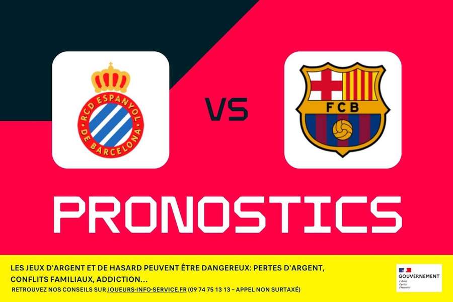 Espanyol-Barcelone : pronostics, paris et cotes (LaLiga) Espanyol-Barcelone : pronostics, paris et cotes (LaLiga)