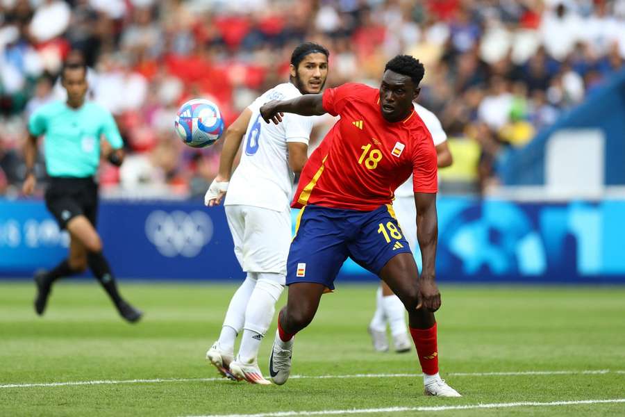 Omorodion in action for Spain