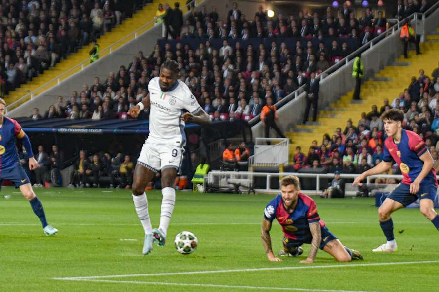 Inter's Marcus Thuram opens scoring against Barcelona after just 30 seconds from the semifinals of the first leg Champions League