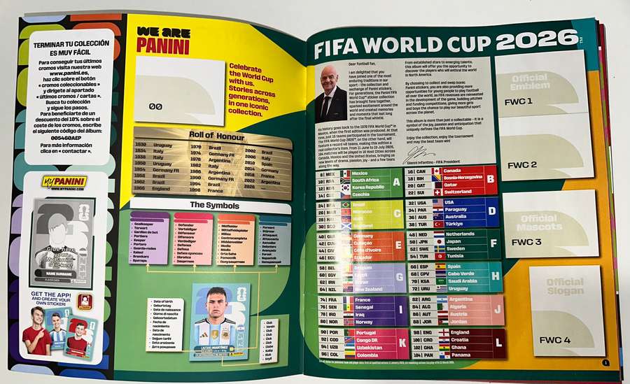 El álbum del Mundial 2026 tiene un sinfín de información útil