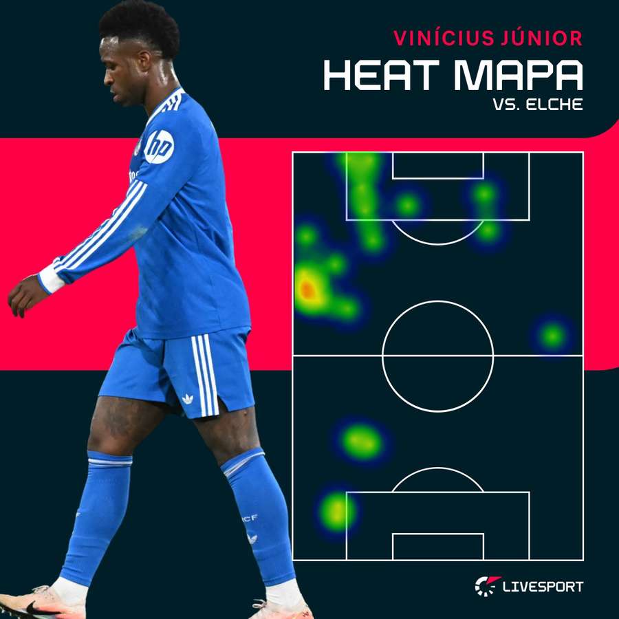 Vinícius naskočil až v 57. minutě. Vinícius naskočil až v 57. minutě.