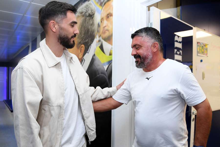 Gattuso con il neo acquisto Sutalo Gattuso con il neo acquisto Sutalo