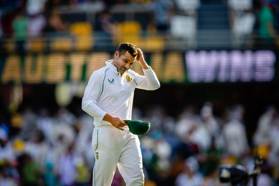 Elgar leaves the pitch after South Africa's loss to Australia