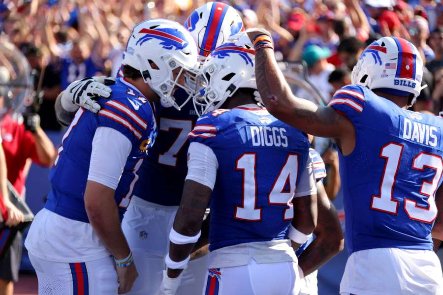 Les Bills célébrant un touchdown ce week-end.