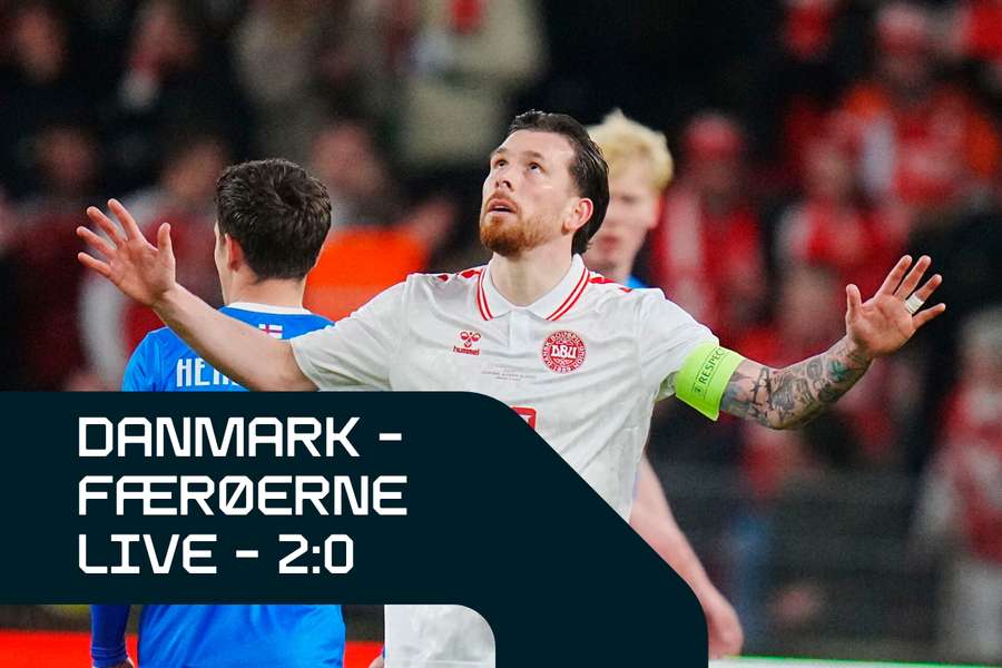 Danmark er oppe mod Færøerne i en af de sidste træningskampe frem mod EM i Tyskland