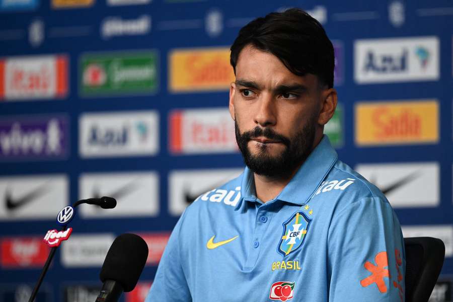 Paquetá durante entrevista coletiva no hotel da Seleção Brasileira, em Basking Ridge Paquetá durante entrevista coletiva no hotel da Seleção Brasileira, em Basking Ridge