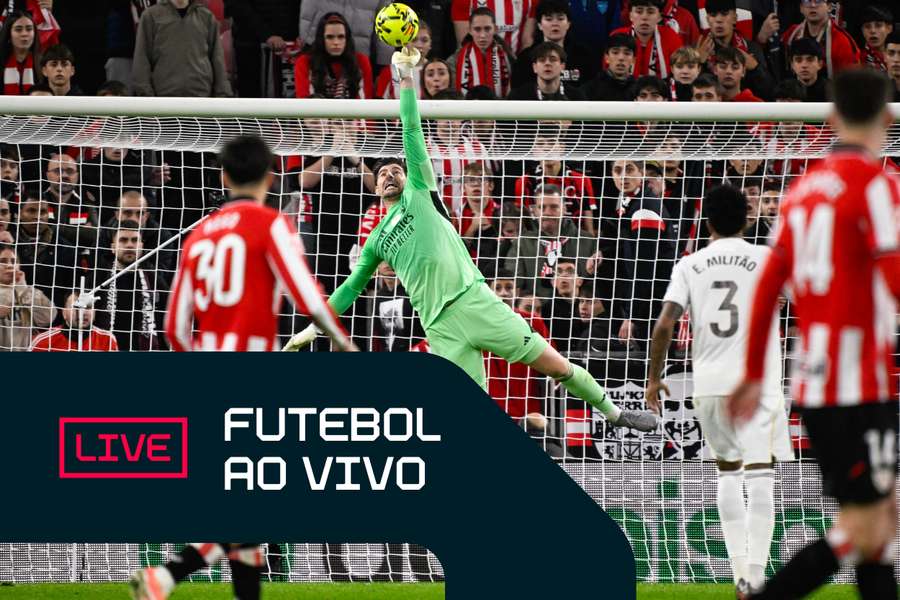Courtois aprontou das suas para segurar vitória do Real no San Mamés