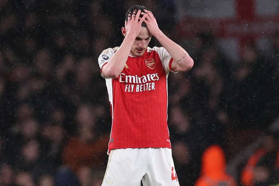 Rice belichaamt hoe Arsenal zich moet voelen na de wedstrijd tegen West Ham