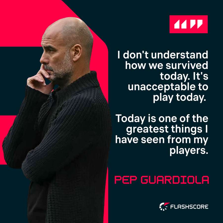 Pep Guardiola's post-match comments