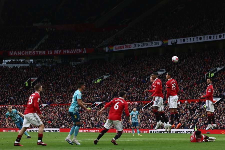 Anti-Glazer flags seen outside Old Trafford