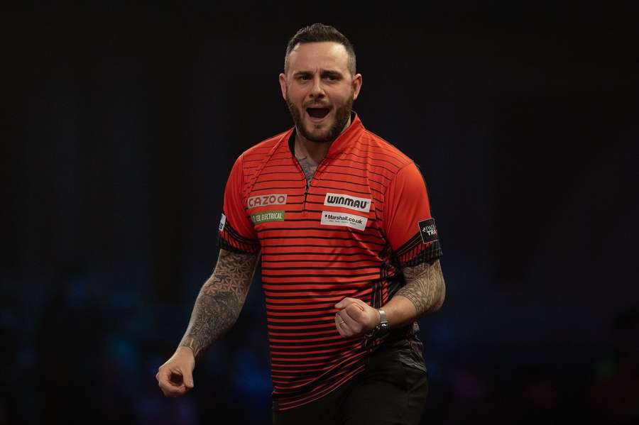 Joe Cullen won van Ricky Evans Joe Cullen won van Ricky Evans