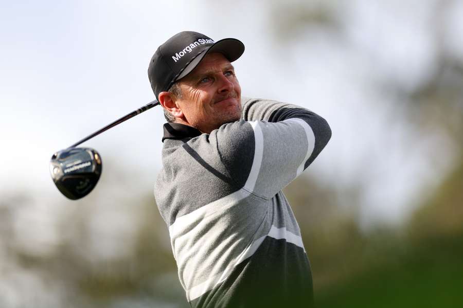 Justin Rose during the final round of the AT&T Pebble Beach Pro-Am