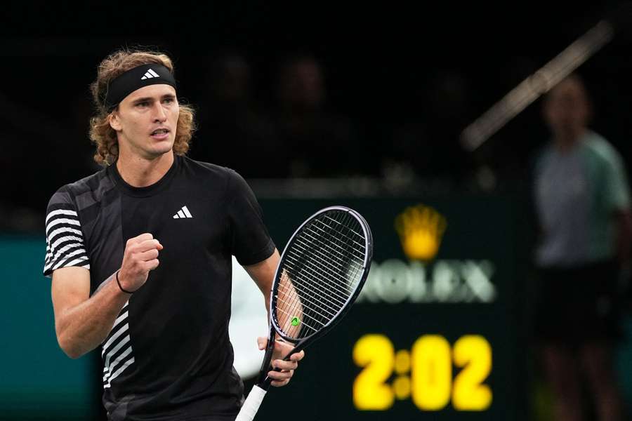 Germany's Alexander Zverev during his match against Hungary's Marton Fucsovics