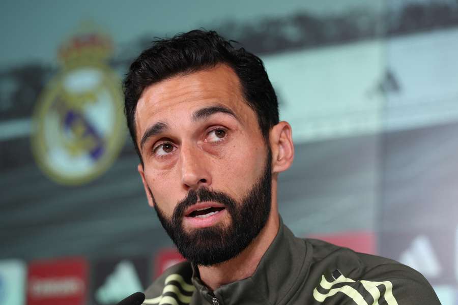 Real Madrid coach Alvaro Arbeloa during his press conference